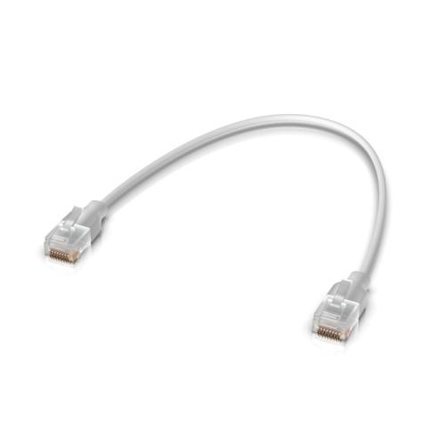 Ubiquiti - UniFi Etherlighting Patch Cable, Nano-thin patch cable with 2.5 GbE support designed to show Etherlighting™ effect - 1M (UACC-Cable-Patch-EL-1M-W)