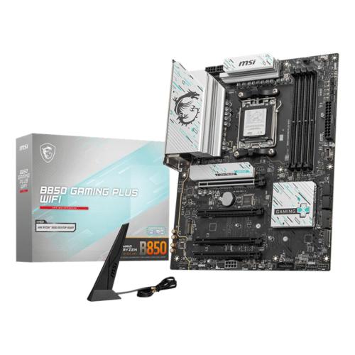 MB MSI B850 GAMING PLUS WIFI AM5 4xDDR5-8200o.c. 1xDP 1xPCIe5.0x16 3xM.2 4xSata3 USB LAN WiFi-7 BT ATX