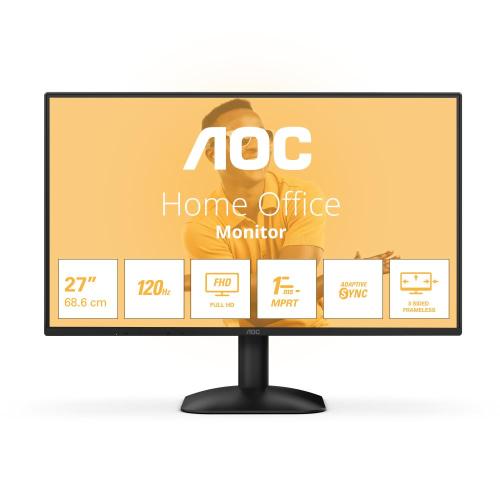 MONITOR AOC LCD IPS 120Hz 27 WIDE FRAMELESS 27B31H 4ms FHD 1500:1 BLACK VGA HDMI Vesa
