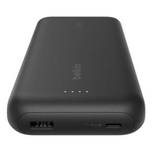 Power Bank Belkin 20k pd30w integrated usb-c cable , black
