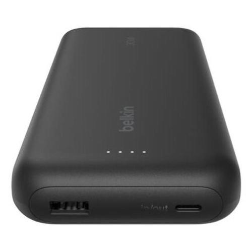 Power Bank Belkin 20k pd30w integrated usb-c cable , black