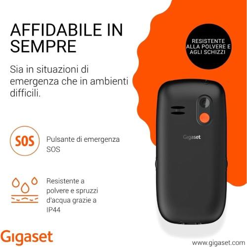 GIGASET GL395 BLACK EASY PHONE 2.2"