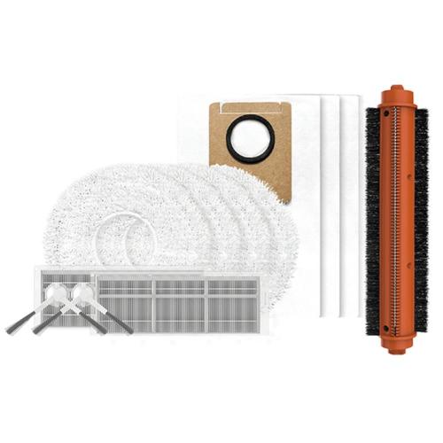 EZVIZ Kit ricambi per RS20 MAX : 2 x spazzola laterale, 1 x spazzola principale, 4 x panno per mocio, 2 x filtro ad alta efficienza, 4 x sacchetto per la polvere.
