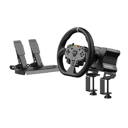 MOZA RACING R5 BUNDLE PC KIT VOLANTE + PEDALIERA - Bundle kit volante + pedaliera compatibile computer.