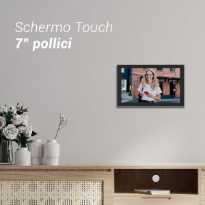 EZVIZ HP5 Videocitofono 2 fili con monitor Touch 7" Video citofono smart collegato tramite due fili al monitor interno, senza rilevamento, connessione wi-fi e app Ezviz.