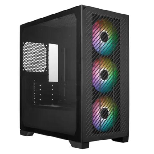 CABINET ATX MINI TOWER COOLER MASTER E301-KGNN-S00 Elite 301 NERO ITX/mATX 1x3.5 2x2.5 3x120mm-FAN ARGB USB-C FINESTRA LATERALE