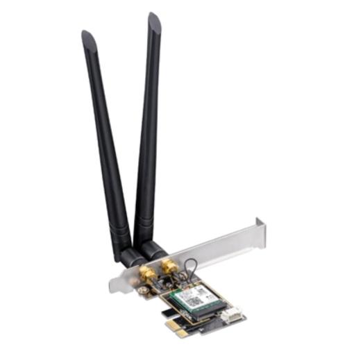 WIRELESS ADATTATORE PCI EXPRESS AX3000 WI-FI6 CUDY WE3000 BLUETOOTH 5.0 - 574MBPS A 2.4GHZ + 2402MBPS A 5GHZ - 2 ANT.