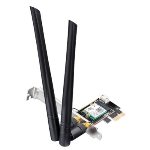 WIRELESS ADATTATORE PCI EXPRESS AX3000 WI-FI6 CUDY WE3000 BLUETOOTH 5.0 - 574MBPS A 2.4GHZ + 2402MBPS A 5GHZ - 2 ANT.