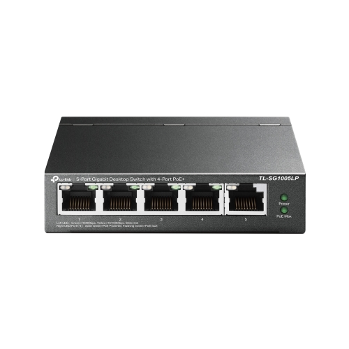 SWITCH 5P LAN Gigabit TP-LINK TL-SG1005LP Desktop 4P PoE+ -1P Gigabit NON PoE