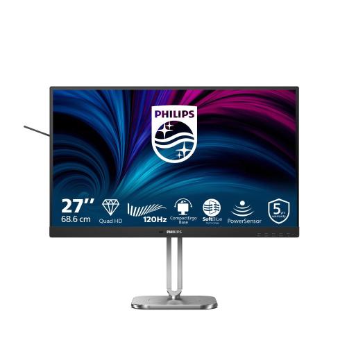 MONITOR PHILIPS LCD IPS LED 120Hz 27 Wide 27B2N4500/00 4ms MM QHD 1500:1 GRAY/SILVER 2xHDMI DP HUB USB REG.ALT. Vesa Fino:30/11