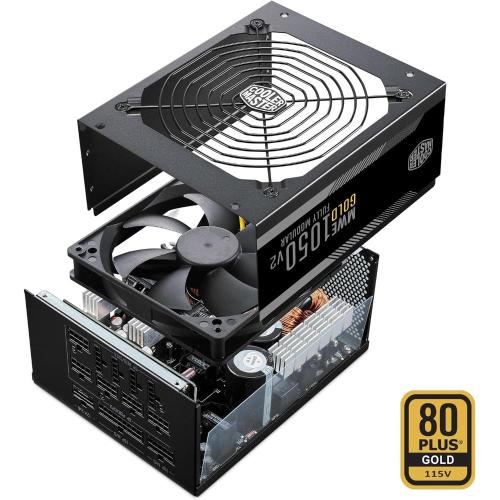 ALIMENTATORE ATX 1050W CoolerMaster MWE GOLD MPE-A501-AFCAG-3EEU 1050Watt 80+ Fan120mm MODULARE