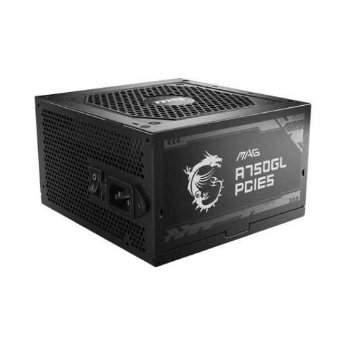 ALIMENTATORE ATX 750WATT MSI MAG A750GL PCIE5 80+Gold MODULARE FAN120mm Active PFC