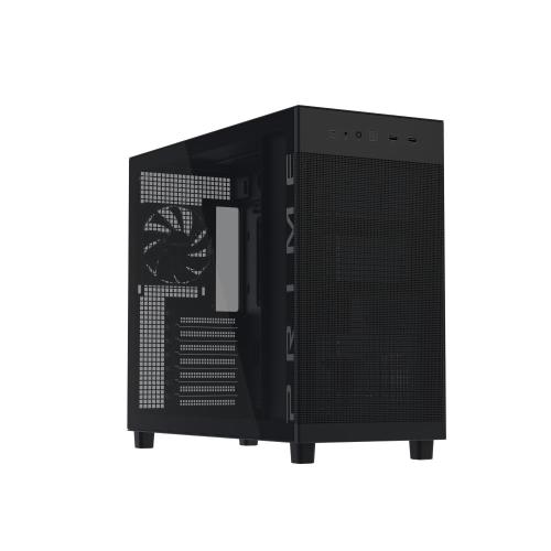 CABINET ATX MIDI TOWER ASUS PRIME AP303 TG BLACK ATX 2x2,5BAY 1xCOMBO-BAY 7xSLOT-ESP. VETRO LAT. 215x425x485mm 90DC00V0-B39010
