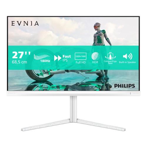 MONITOR PHILIPS LCD FAST IPS LED 180Hz 27 Wide 27M2N3201A/00 0.5ms MM FHD 1000:1 WHITE 2xHDMI DP Vesa