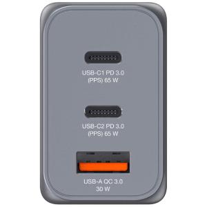 Verbatim Alimentatore da rete GNC-65 65W Grigio/Nero [32201]
