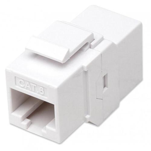 Accoppiatore RJ45 F/F UTP Cat6 Keystone Bianco - Collegamento pin-to-pin
