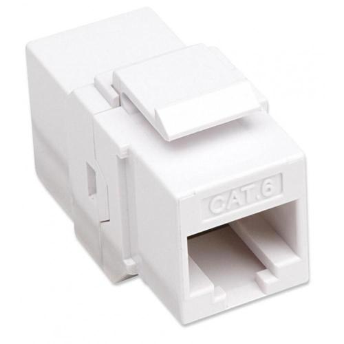 Accoppiatore RJ45 F/F UTP Cat6 Keystone Bianco - Collegamento pin-to-pin