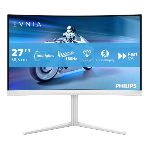 MONITOR PHILIPS LCD FAST VA LED 180Hz 27 Wide 27M2C5501/00 0.5ms QHD 5000:1 WHITE 2xHDMI DP Vesa