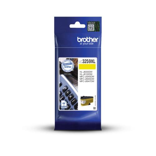 CARTUCCIA BROTHER LC3259XLYP GIALLO 5000pg x MFC-J5945DW/J6945DW/J6947DW HL-J6000DW/J6100DW 