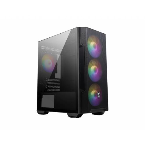 CABINET ATX MICRO TOWER MSI MAG FORGE M100R 3xUSB 4xslot 4xFan-120mmARGB MICRO-ATX MINI-ITX 388x200x423mm Vetro Temp.