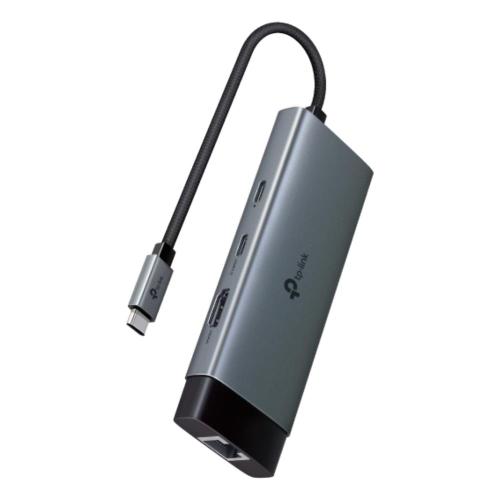 HUB USB Type-C 6P TP-LINK UH6120C 1 conn.USB-C 1P HDMI 4K 60Hz 1P USB-C PD 100W 1P RJ45 1000Mbps 2P USB-A 3.0 1P USB 