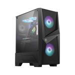 CABINET ATX MIDI TOWER MSI MAG FORGE 100R 2xUSB 7xslot 3xFan-120mmARGB ATX MICRO-ATX MINI-ITX 421x210x499mm Vetro Tem 