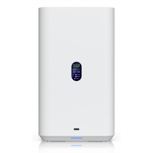 NAS UBIQUITI UNAS-2-W X 2 HDD 3.5-NO HDD-2,5GbE-Bianco-4Gb RAM-CPU Q-Core 1.7GHz-connett.USB-C adatt.PoE++ incl.