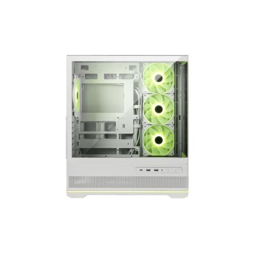 CABINET ATX MINI TOWER MSI MAG PANO 110R PZ WHITE 3xUSB 7xslot 4xFan-120mmARGB ATX MICRO-ATX MINI-ATX 420X225X485mm V