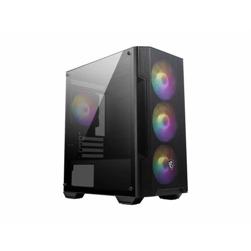 CABINET ATX MICRO TOWER MSI MAG FORGE M100A 3xUSB 4xslot 4xFan-120mmRGB MICRO-ATX MINI-ITX 399x200x423mm