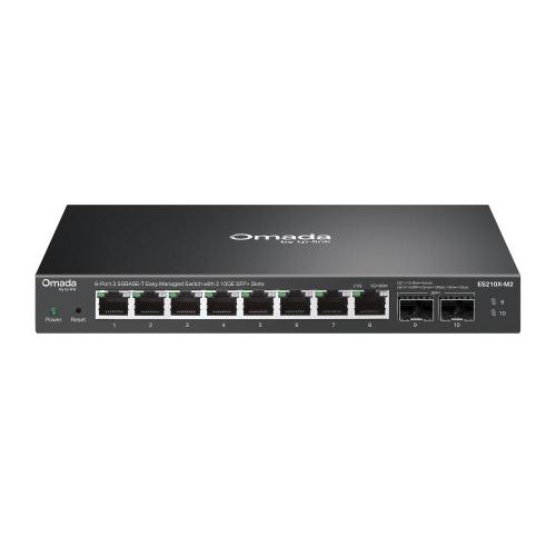 SWITCH 8P Gigabit 2.5GBASE-T TP-LINK ES210X-M2 Easy Managed-8P RJ45 2.5G- 2slot SFP+ 10G