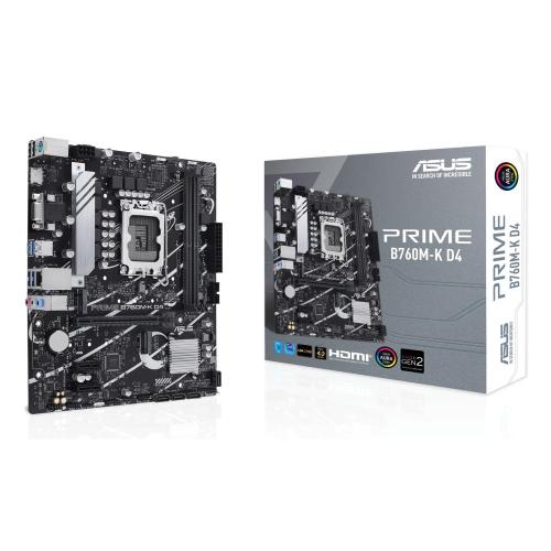 MB ASUS PRIME B760M-K D4 B760 LGA1700 2xDDR4DC-5333o.c. 1xPCIe4.0x16 HDMI VGA 4xSATA3R 2xM.2 USB3.2 mATX 90MB1DS0-M1E