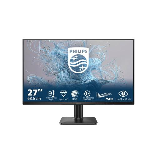 MONITOR PHILIPS LCD IPS LED 27 WIDE 27E2N1500L/00 4ms Lowblue QHD 1000:1 BLACK HDMI DP Vesa 