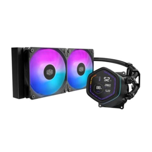 DISS LIQUIDO COOLER MASTER MLX-D24M-A18PA-RD ML CORE NEX DIGITAL 240 NERO ARGB LGA1851-1700-1200 AM5-AM4 2xFAN 277x119,6x27,2mm