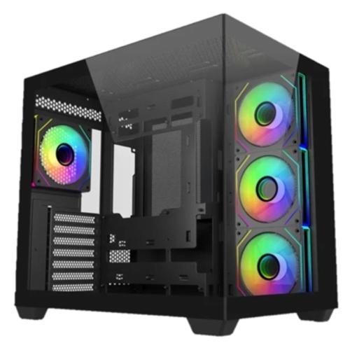 CABINET ATX MIDI TOWER COOLER MASTER E681-KHNN-S00 Elite 681 Black ATX 1x3.5 2x2.5 2xUSB3.0 4x120mm-ARGB NoAlim VETRO LATERALE