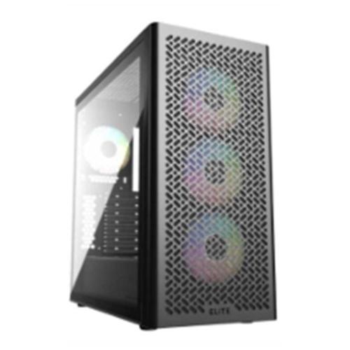 CABINET ATX MIDI TOWER COOLER MASTER E502-KGNN-SAZ Elite 502 4 FAN ATX 2x3.5 2x2.5 USB3.0 4x120mm-ARGB NoAlim VETRO LATERALE