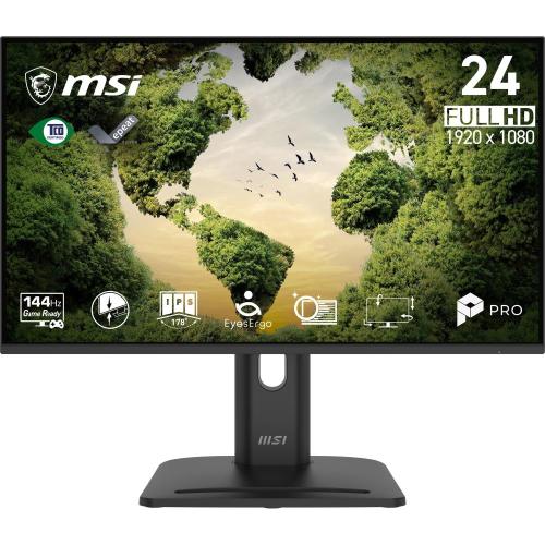 MONITOR MSI PRO MP245PGN E14 23.8 IPS AG FHD 16:9 MM 1500:1 1ms 144Hz VGA HDMI DP REG.ALT. PIVOT VESA Black 