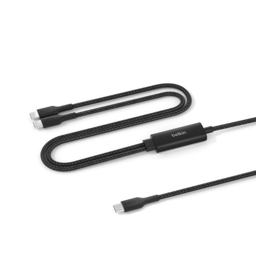 Belkin BoostCharge Pro 140w dual usb-c cable, 1.5m, black