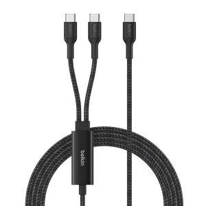 Belkin BoostCharge Pro 140w dual usb-c cable, 1.5m, black
