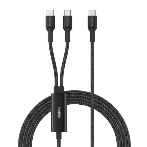 Belkin BoostCharge Pro 140w dual usb-c cable, 1.5m, black