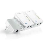 Trio Kit Powerline AV500 Wireless N300 con 2 porte Ethernet TP-LINK TL-WPA4220TKIT KIT 300Mbps WiFi