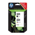 HP CR340EE Inkjet 301 COMBO-PACK Black/Tricolor - Cartuccie originale