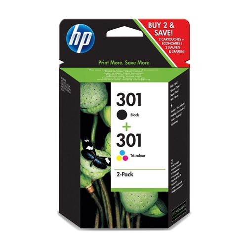 HP CR340EE Inkjet 301 COMBO-PACK Black/Tricolor - Cartuccie originale