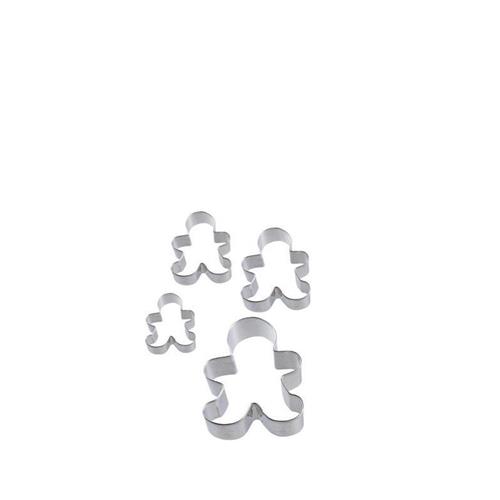 SET 4 TAGLIAPASTA IN METALLO GINGERBREAD - 0264083