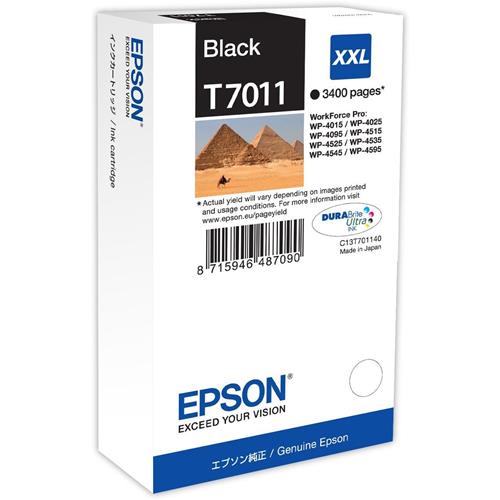 Epson T7011 XL inchiostro a pigmenti nero Epson DURABrite Ultra, Taglia XXL - C13T70114010
