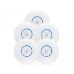 Ubiquiti KIT 5pz UAP-AC-PRO UniFi 802.11 ac PRO Access Point - Dual Band 3x3AC Mimo, 2,4Ghz 450Mbps / 5Ghz 1300Mbps - alimentatore NON FORNITO