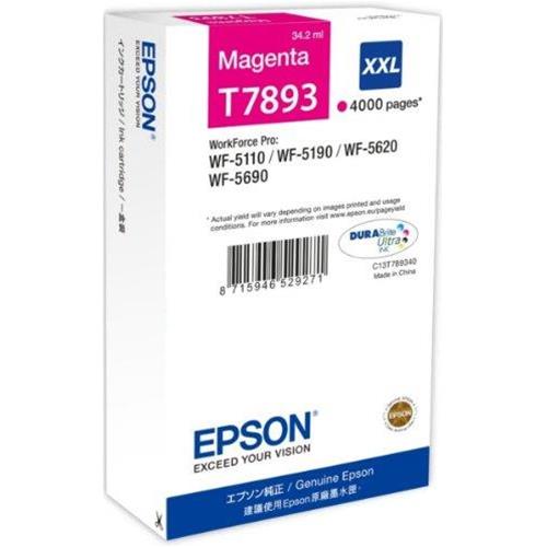 Epson T7893 XXL inchiostro a pigmenti MAGENTA Epson (Torre di Pisa) DURABrite Ultra, Taglia XXXL - C13T789340