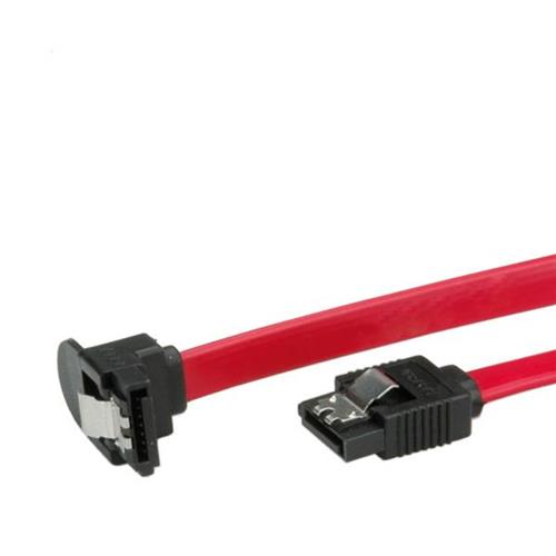 ROLINE CAVO interno SATA 6.0 Gbit/s Cable, angolato, con fermo, lunghezza 0.5 m