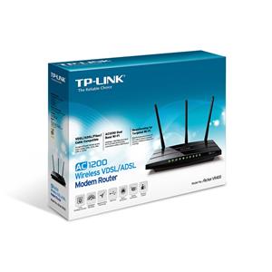 TP-LINK Archer VR400 AC1200 Wireless Dual Band - VDSL/ADSL Modem Router - 4 Porte Lan + 1 USB + 1 RJ11