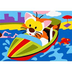 Sabbiarelli Album - Gli animali al volante - 5 disegni (15x20cm)