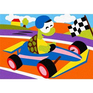 Sabbiarelli Album - Gli animali al volante - 5 disegni (15x20cm)